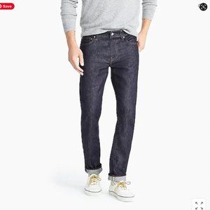 J. Crew Style Slim fit Stretch Jeans, Japanese dark resin rinse, size W32 x L30